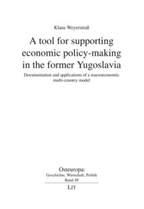 A tool for supporting economic policy-making in the former Yugoslavia
