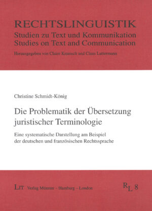 Die Problematik der Übersetzung juristischer Terminologie