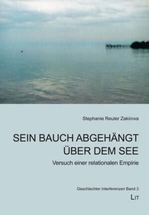 Sein Bauch abgehängt über dem See