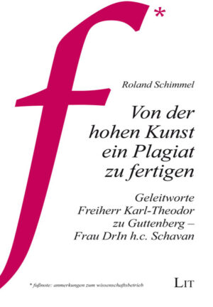 Von der hohen Kunst ein Plagiat zu fertigen
