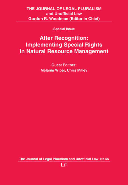After Recognition: Implementing Special Rights in Natural Resource Management
