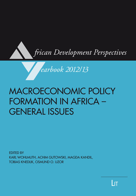 Macroeconomic Policy Formation in Africa - General Issues