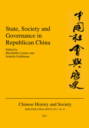 State, Society and Governance in Republican China