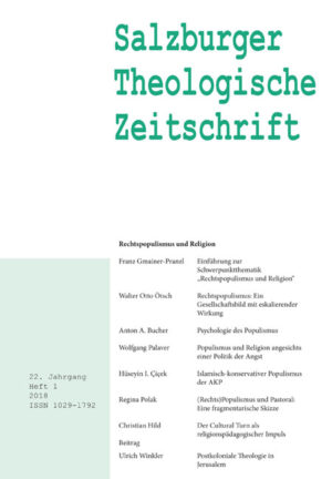 Salzburger Theologische Zeitschrift. 22. Jahrgang, 1. Heft 2018