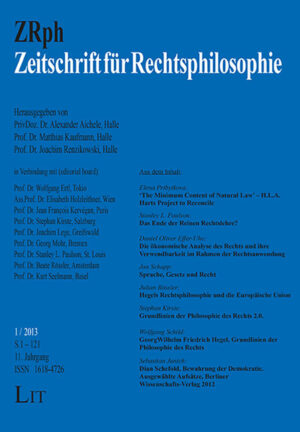 Zeitschrift für Rechtsphilosophie 1/2013