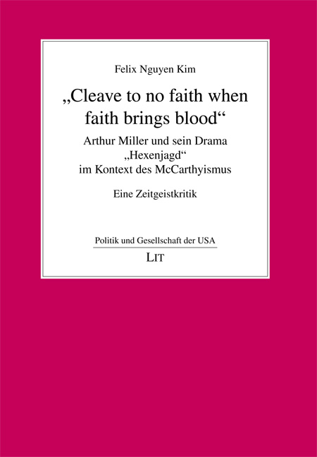 "Cleave to no faith when faith brings blood"