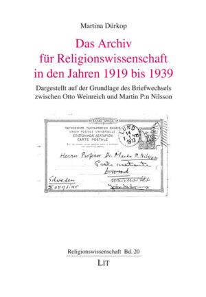 Das Archiv für Religionswissenschaft in den Jahren 1919 bis 1939